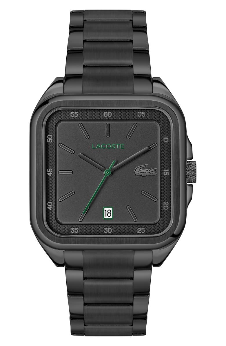 Lacoste L.12.12 Up Bracelet Watch, 39mm x 32mm, Main, color, Black