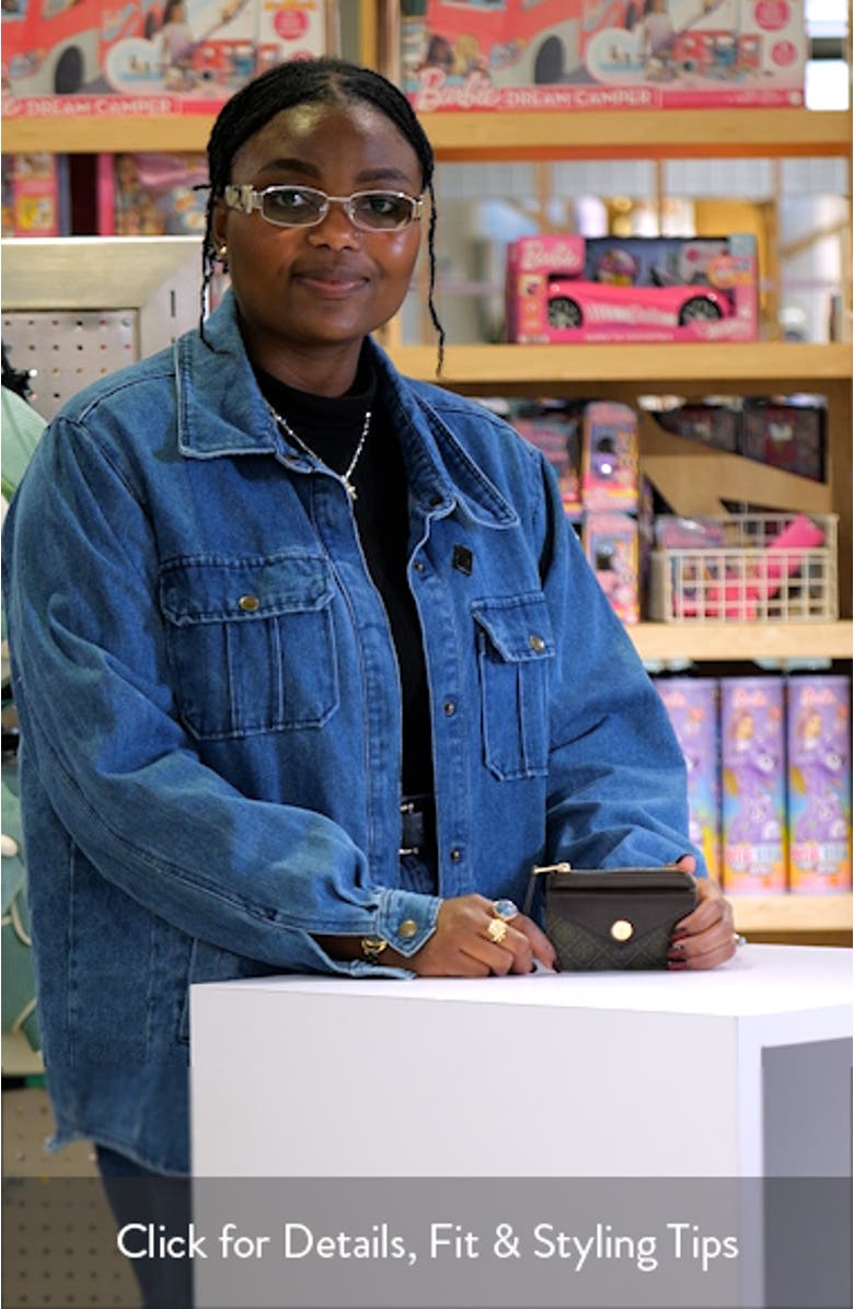 Small T Monogram Coated Canvas & Leather Zip Wallet, sales video thumbnail