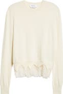 McQueen Cobweb Lace Wool & Cashmere Sweater
