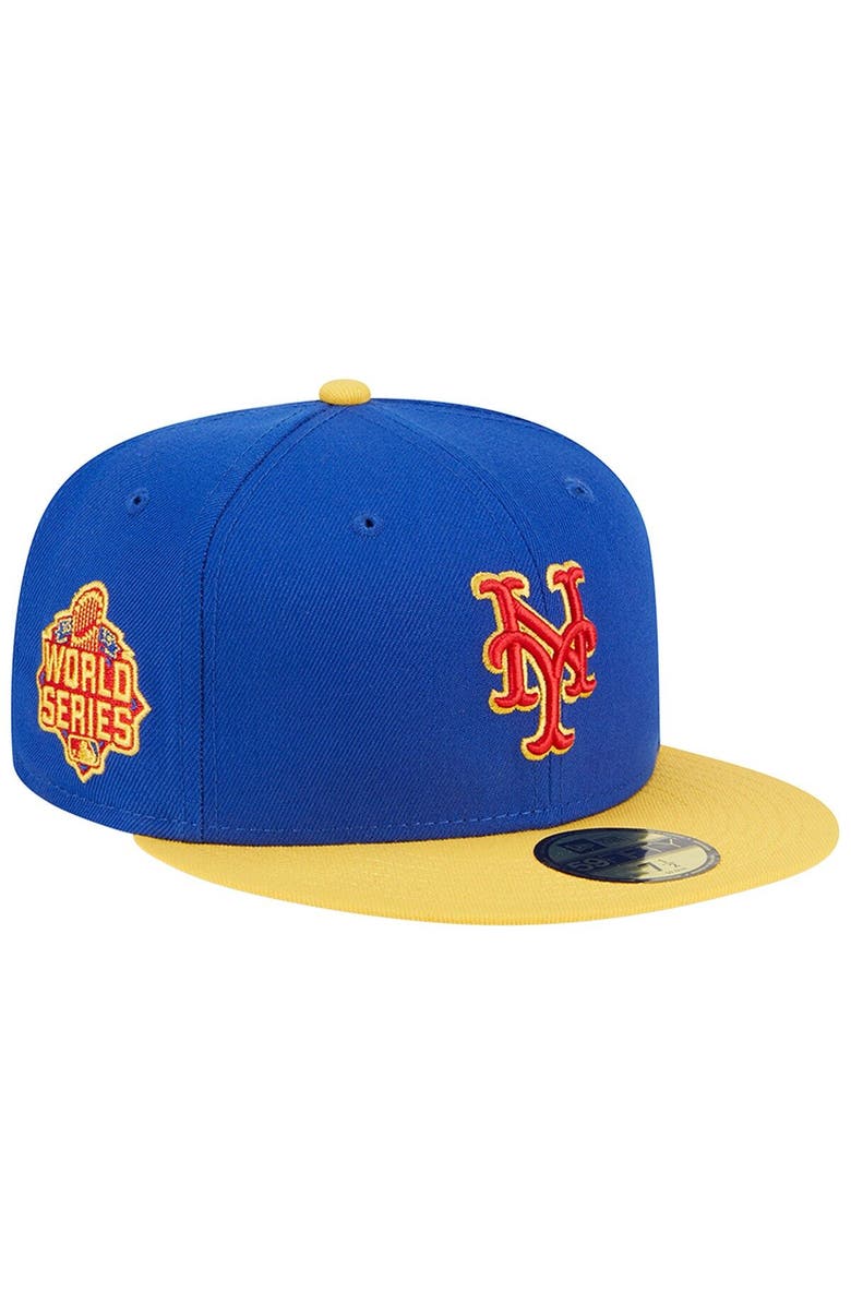 New Era Men's New Era  Royal/Yellow New York Mets Empire 59FIFTY Fitted Hat, Main, color, 