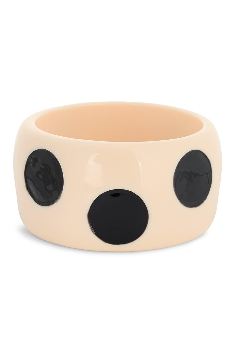 Spotlight Bangle Bracelet, Main, color, BLACK