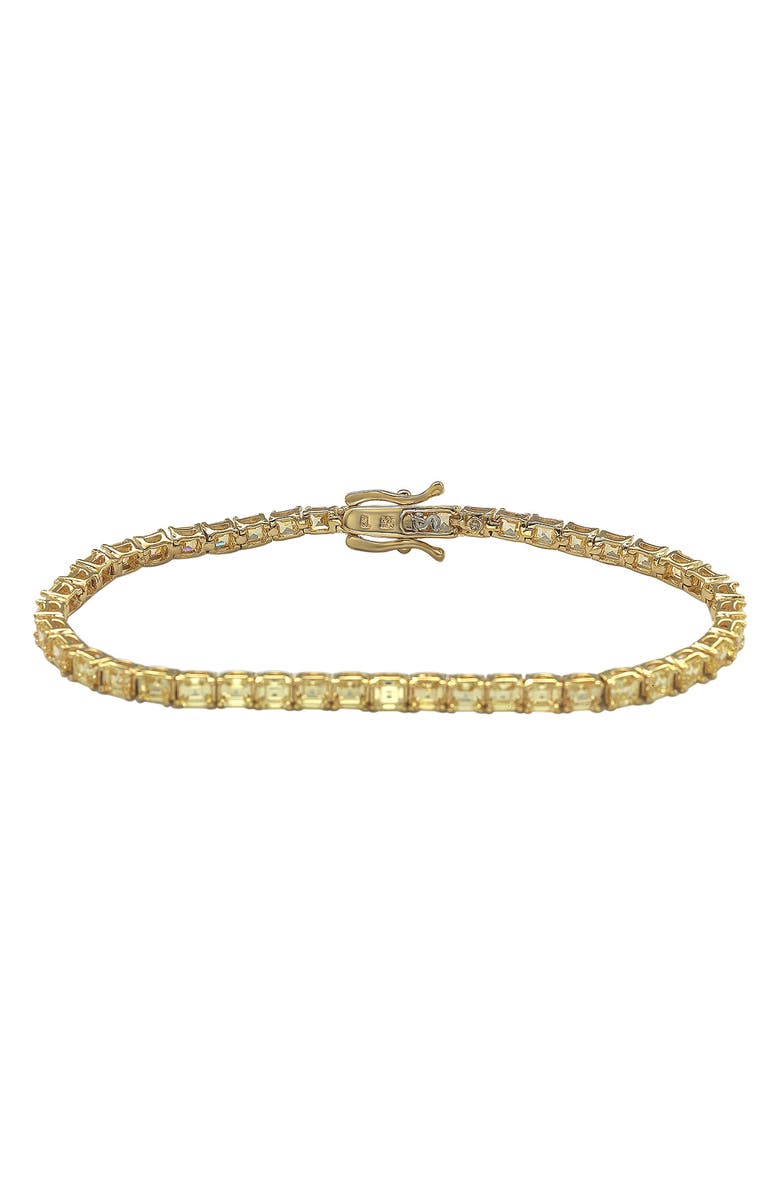 SUZY LEVIAN Sterling Silver CZ Tennis Bracelet, Alternate, color, Yellow