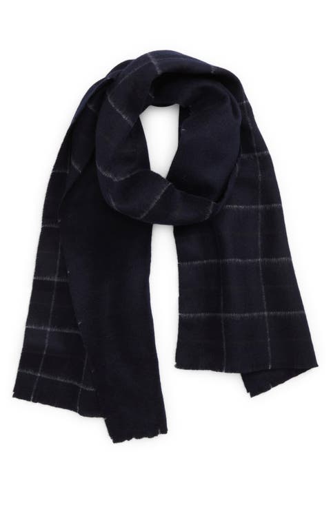 Creekside Plaid Double Face Wool & Cashmere Scarf