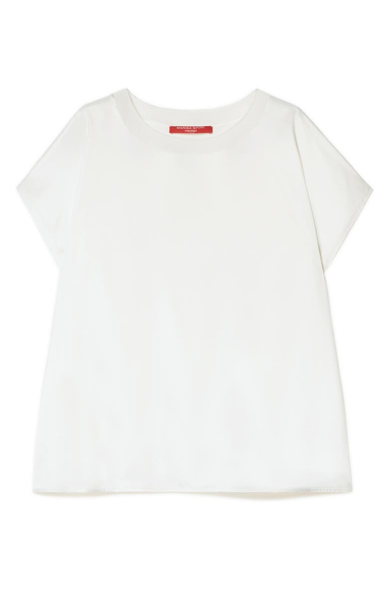 Marina Rinaldi Mrs. Lirica Mixed Media T-Shirt, Alternate, color, Ivory