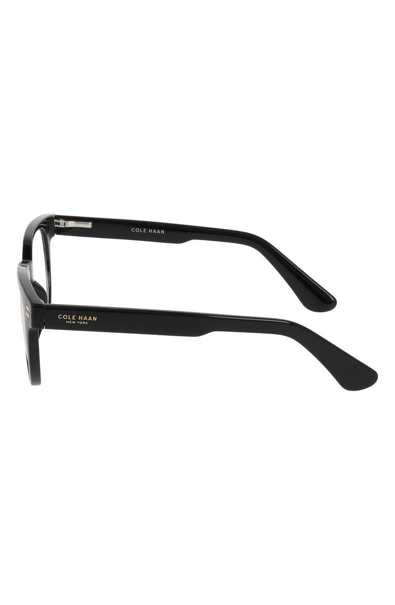Cole Haan 47mm Round Reading Glasses, Alternate, color, Black