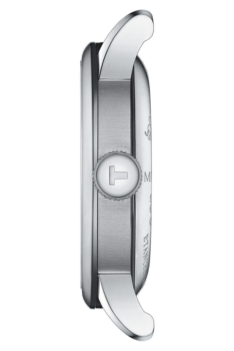 Le Locle Powermatic 80 Leather Strap Watch, 39mm, Alternate, color, BROWN