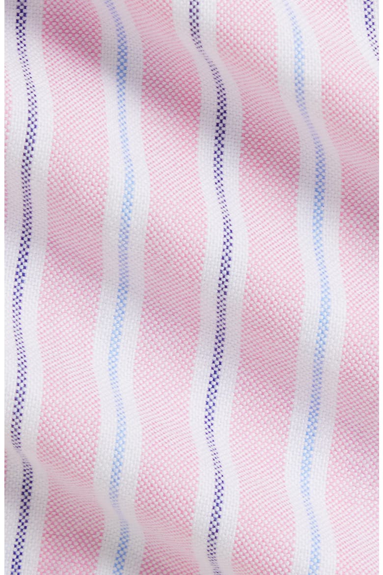 Oxford Stripe Cotton Piqué Shirtdress & Bloomers, Alternate, color, MULTI
