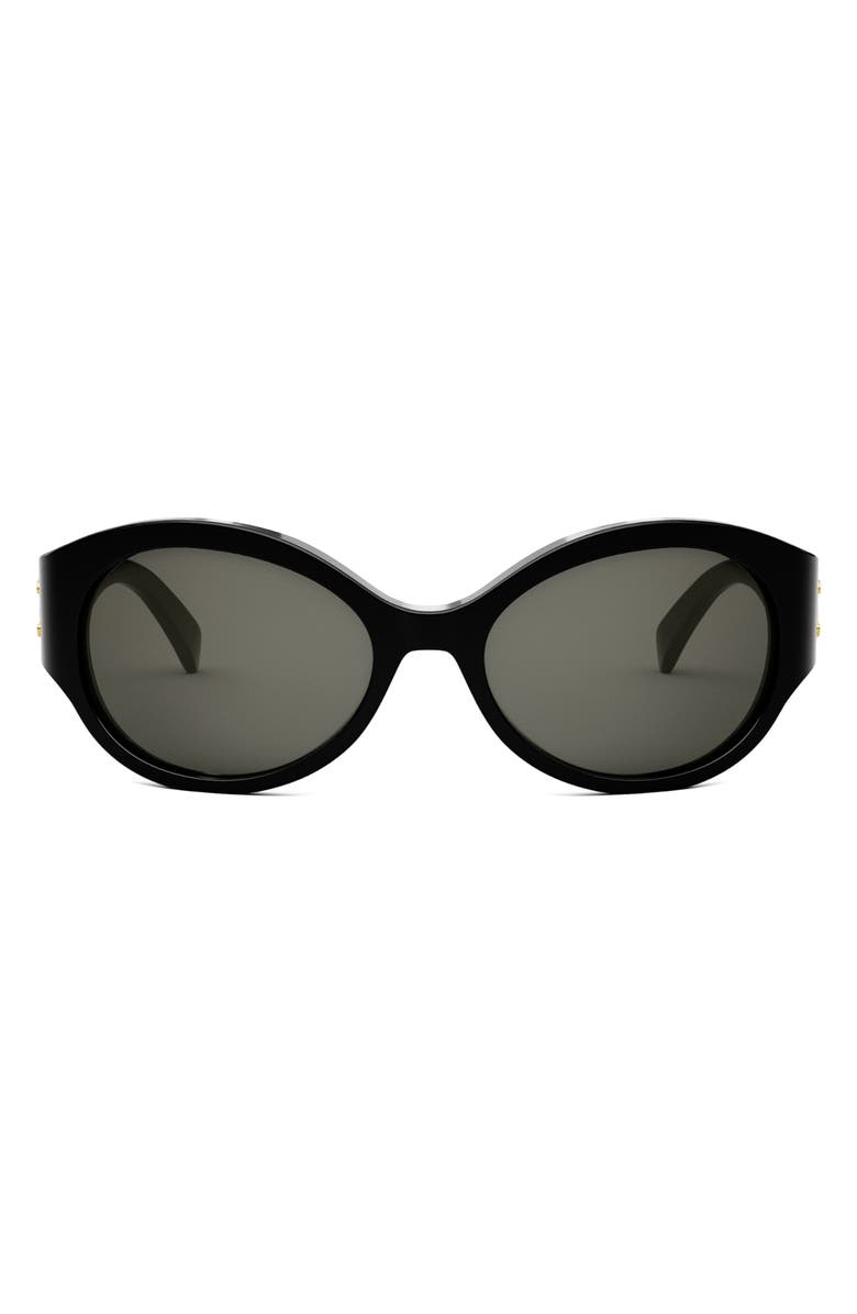 CELINE Triomphe Oval Sunglasses, Main, color,
