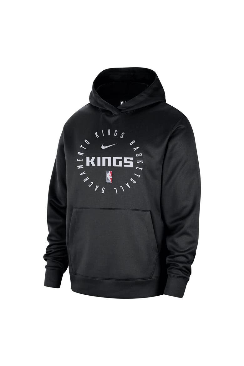 Men's Nike Black Sacramento Kings 2024/25 Spotlight On-Court Practice Performance Pullover Hoodie, Alternate, color, Black