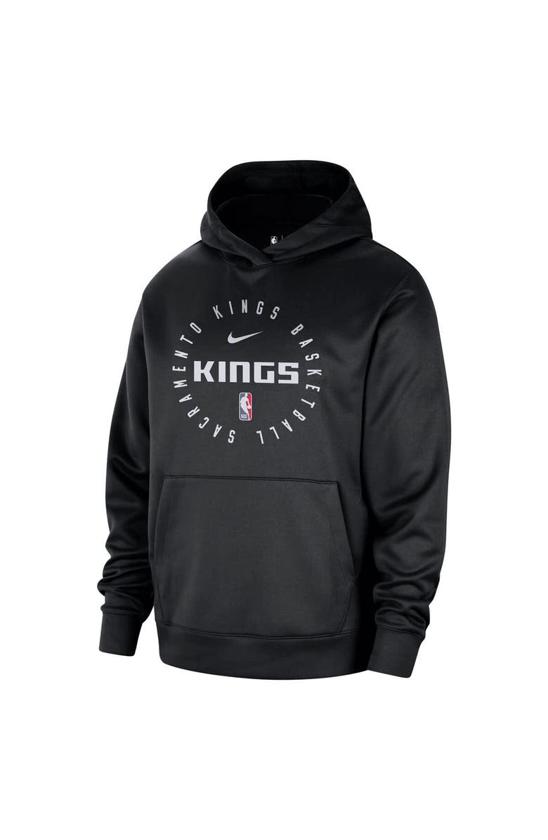 Nike Men's Nike Black Sacramento Kings 2024/25 Spotlight On-Court Practice Performance Pullover Hoodie, Alternate, color, Black