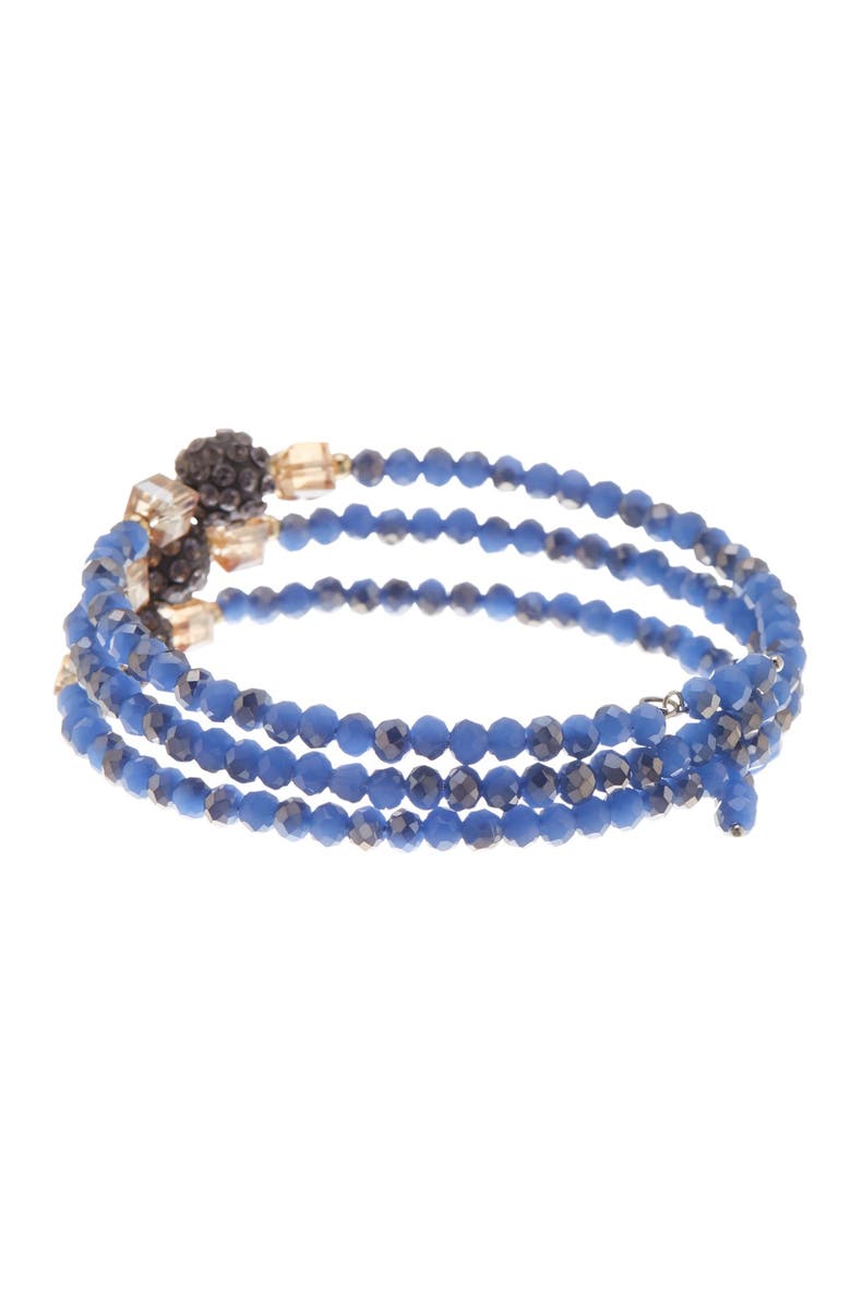 OLIVIA WELLES Cheyenne Simulated Stone Wraparound Bracelet, Alternate, color,