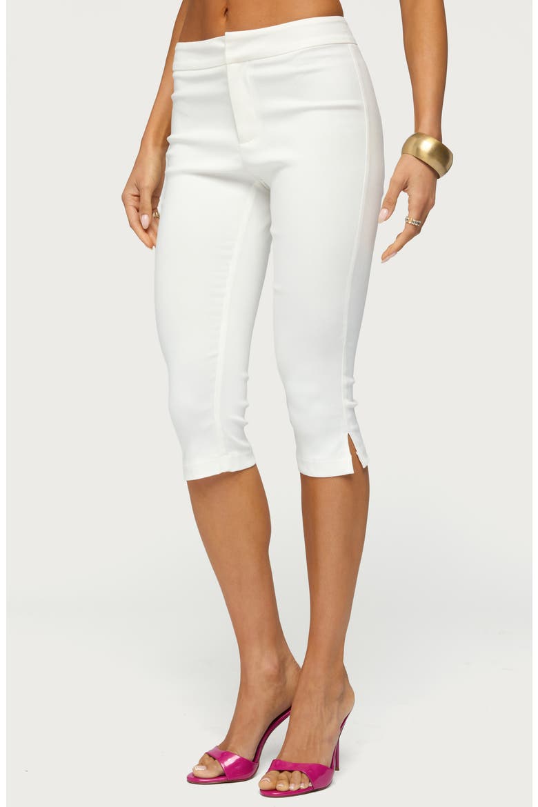 Sarafina Capri Pants, Alternate, color, WHITE