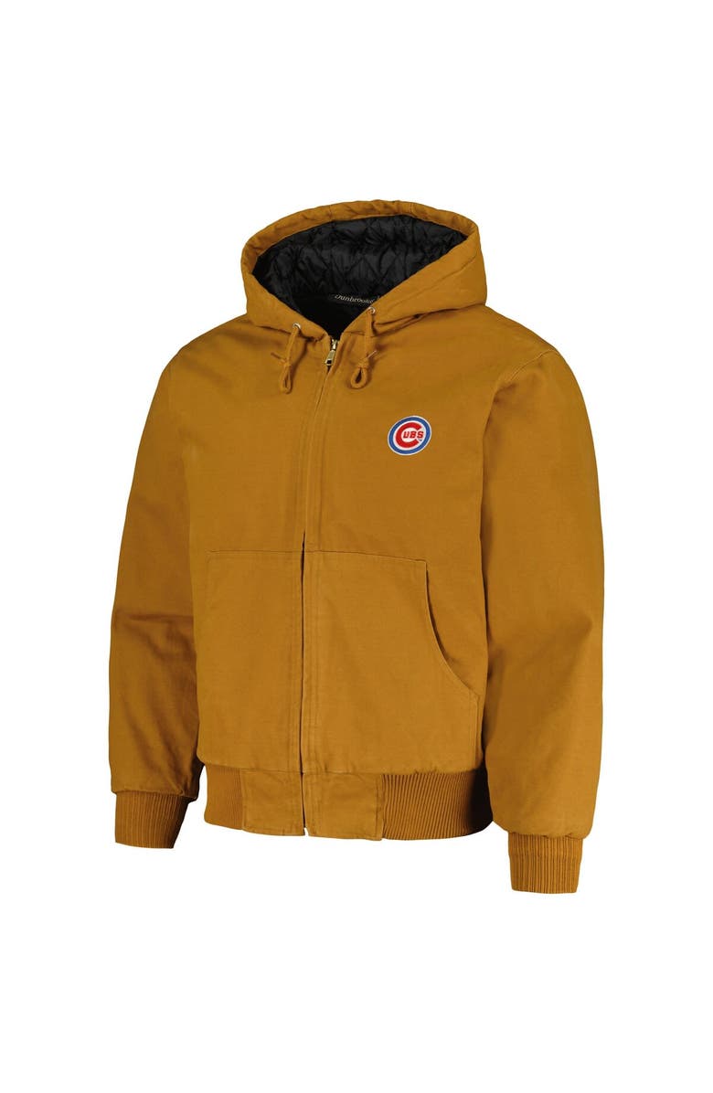 DUNBROOKE Men's Dunbrooke Brown Chicago Cubs Dakota Work Full-Zip Hoodie Jacket, Alternate, color, Brown