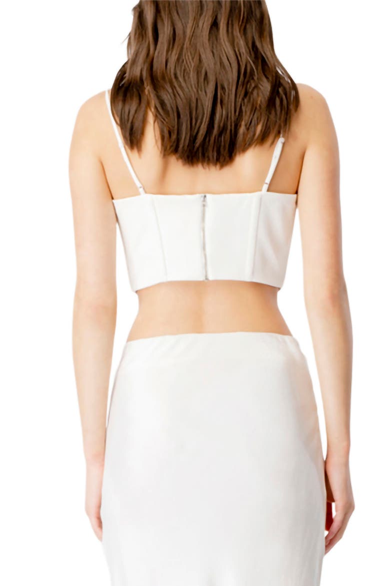 Draped Corset Bustier Top, Alternate, color, ORCHID WHITE