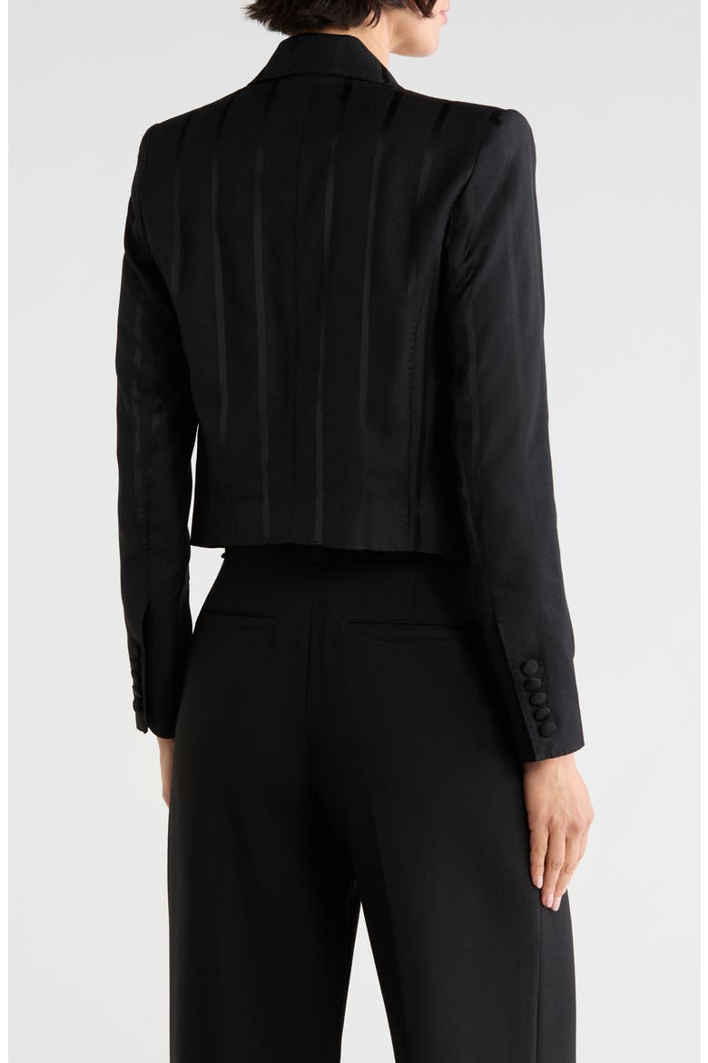 Lila Boxy Blazer, Alternate, color, BLACK