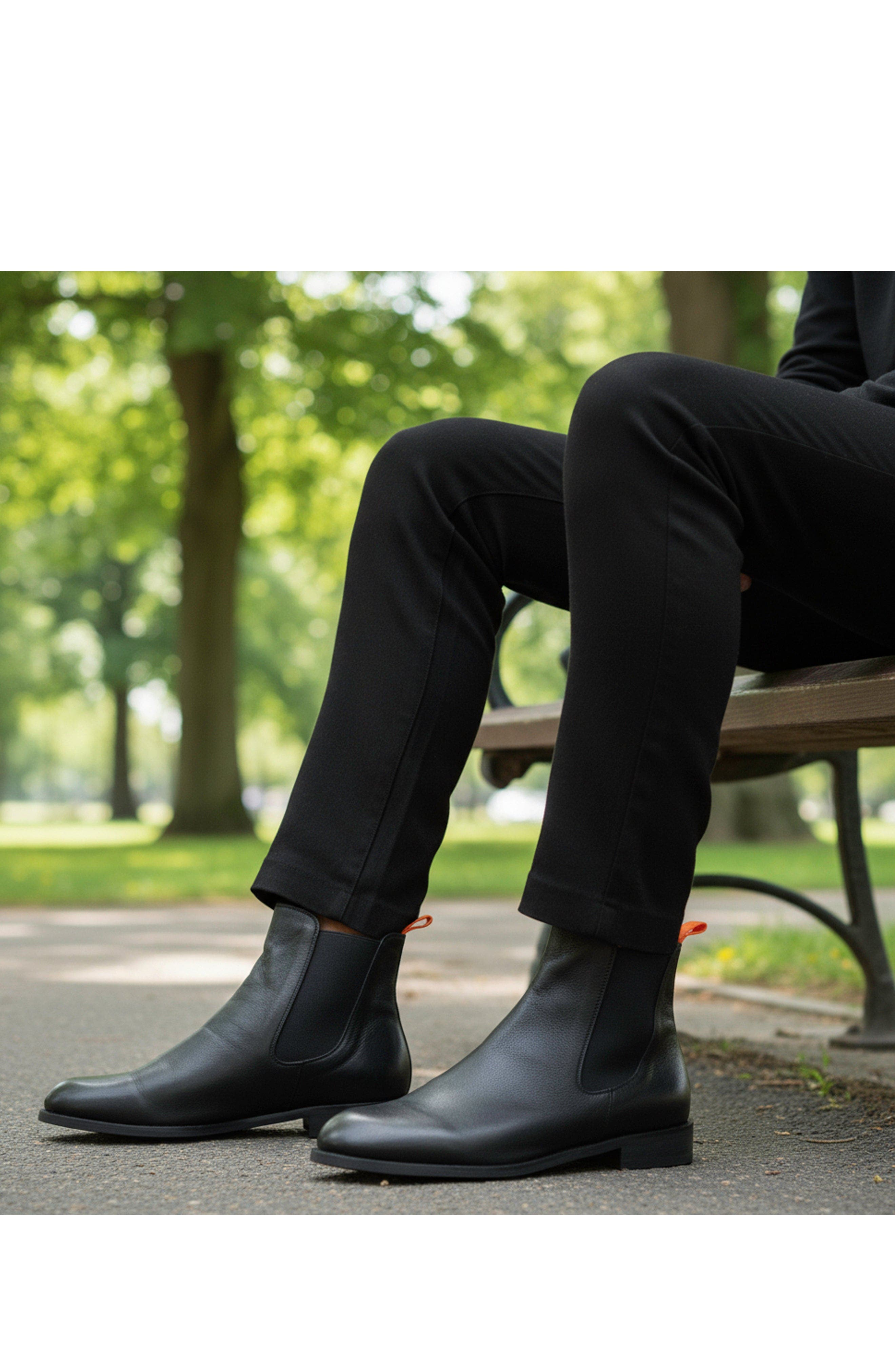 BEAUTIISOLES Reba Leather Bootie, Alternate, color, Black