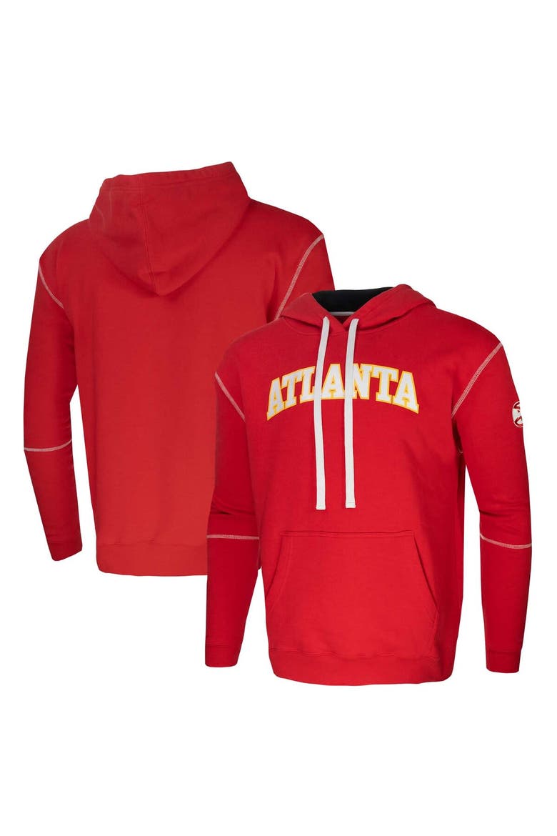 Unisex Red Stadium Essentials Atlanta Hawks Monument Pullover Hoodie, Alternate, color, Red