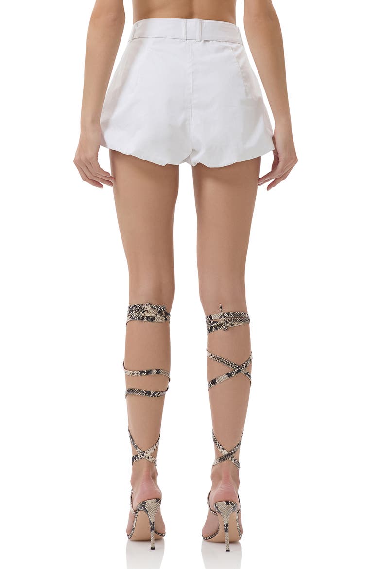 Beecher Belted Bubble Hem Shorts, Alternate, color, BRIGHT WHITE