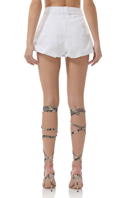 Afrm Beecher Belted Bubble Hem Shorts