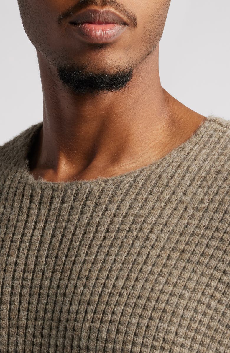 Fear of God Essentials Heavyweight Waffle Short Sleeve Sweater, Alternate, color, 