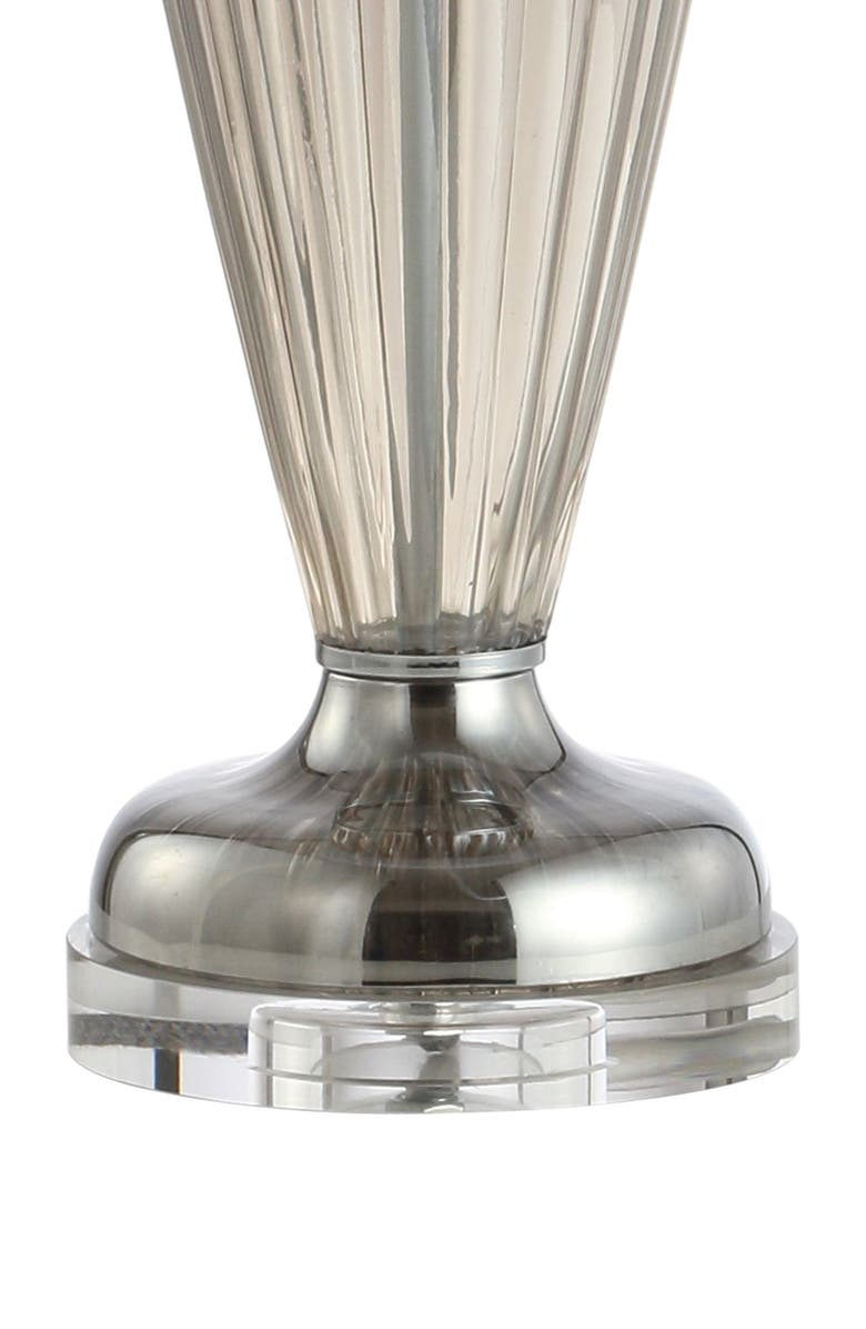 JONATHAN Y Julian 33.5" Glass/Crystal LED Table Lamp, Smoked Grey, Alternate, color, Smoked Gray
