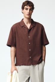 H&M Relaxed-fit linen-blend resort shirt