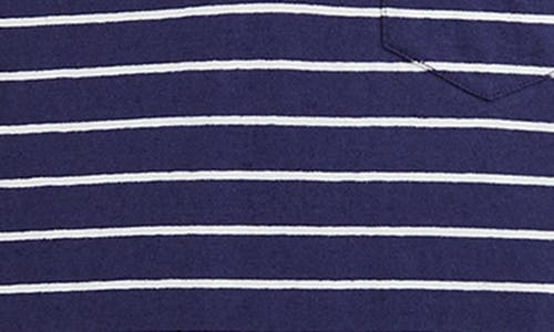Polo Ralph Lauren Big Boys Striped Polo Shirt In Boathouse Navy/deckwash Wh