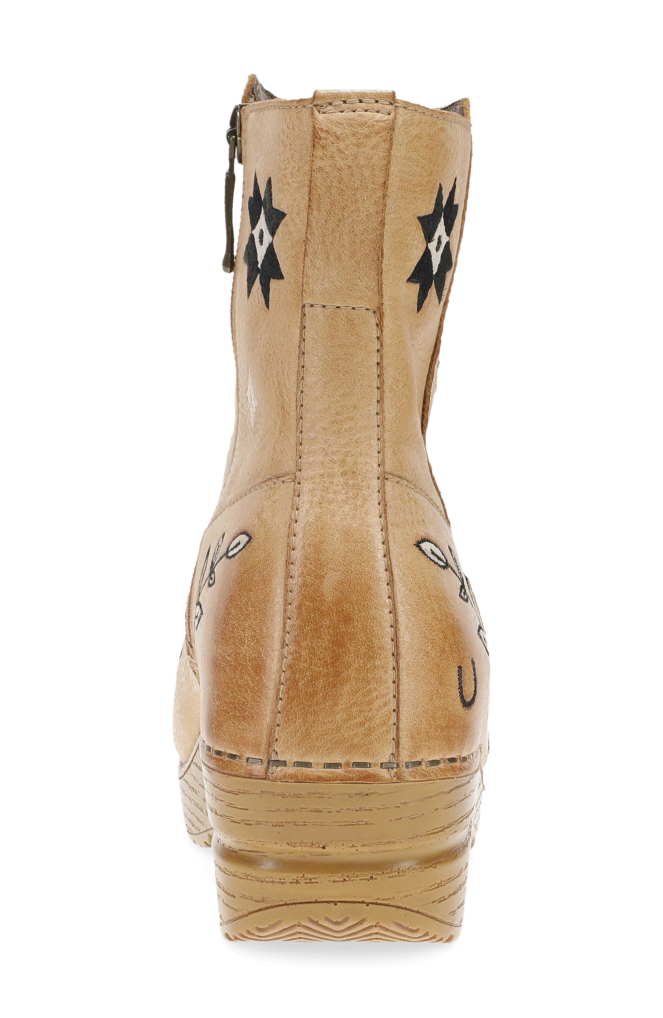 Dansko x Jenni Earle Platform Boot, Alternate, color, Honey Distressed