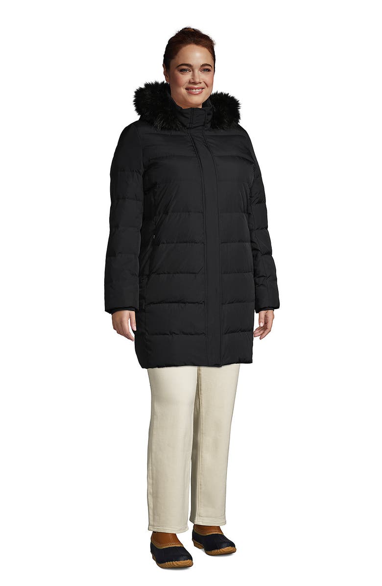 Lands' End Down Winter Coat, Alternate, color, Black