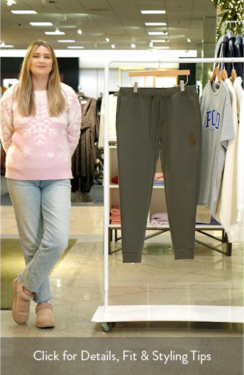 Double Knit Cotton Blend Joggers, sales video thumbnail