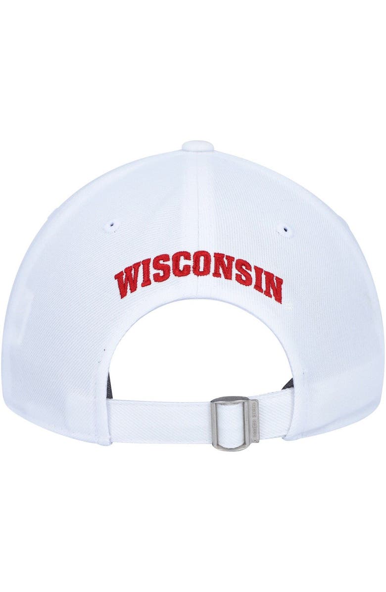 Under Armour Men's Under Armour White Wisconsin Badgers Classic Adjustable Hat, Alternate, color,