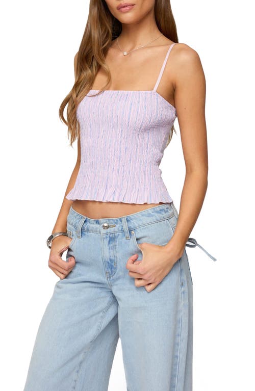 Edikted Leela Scrunch Striped Tank Top