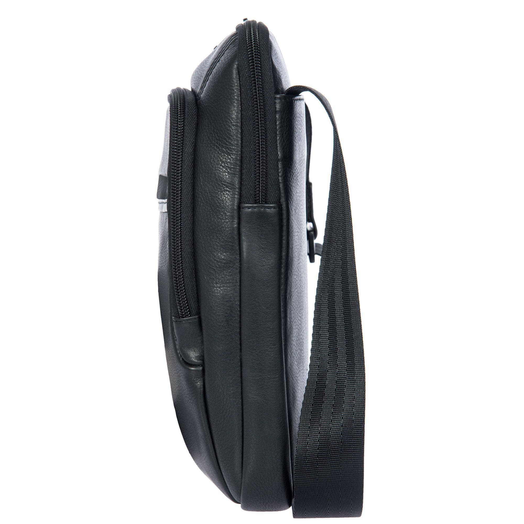 Roadster Leather EVO Shoulder Bag, Alternate, color, Black