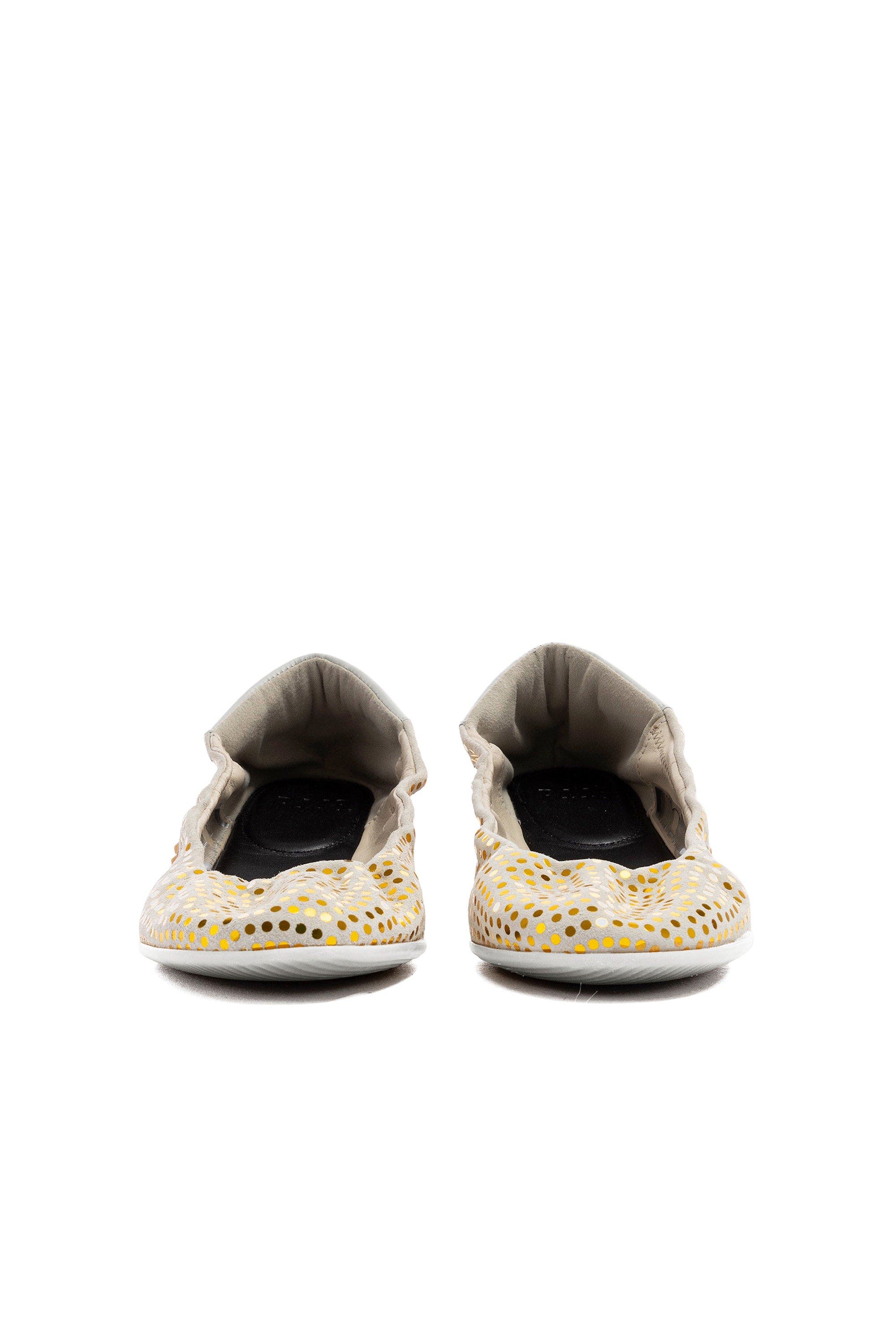 P448 Stella Paillettes Ballet Flat, Alternate, color, Gold/White