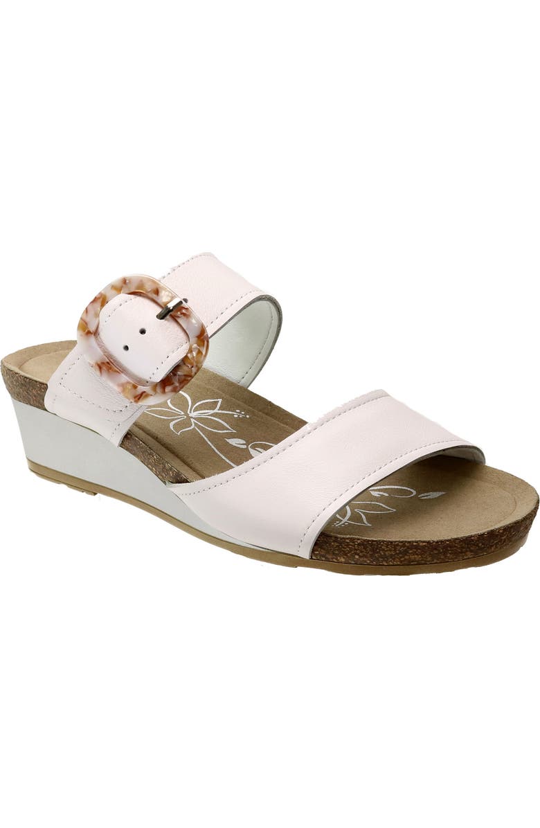 David Tate Fantasy Platform Wedge Slide Sandal, Main, color, White