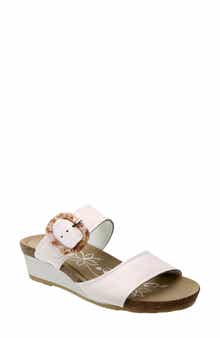 David Tate Fantasy Platform Wedge Slide Sandal