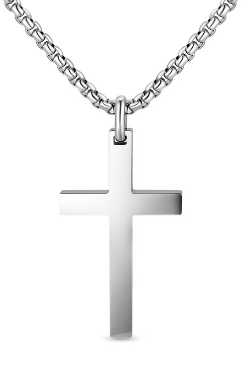 Men's Cross Pendant Necklace