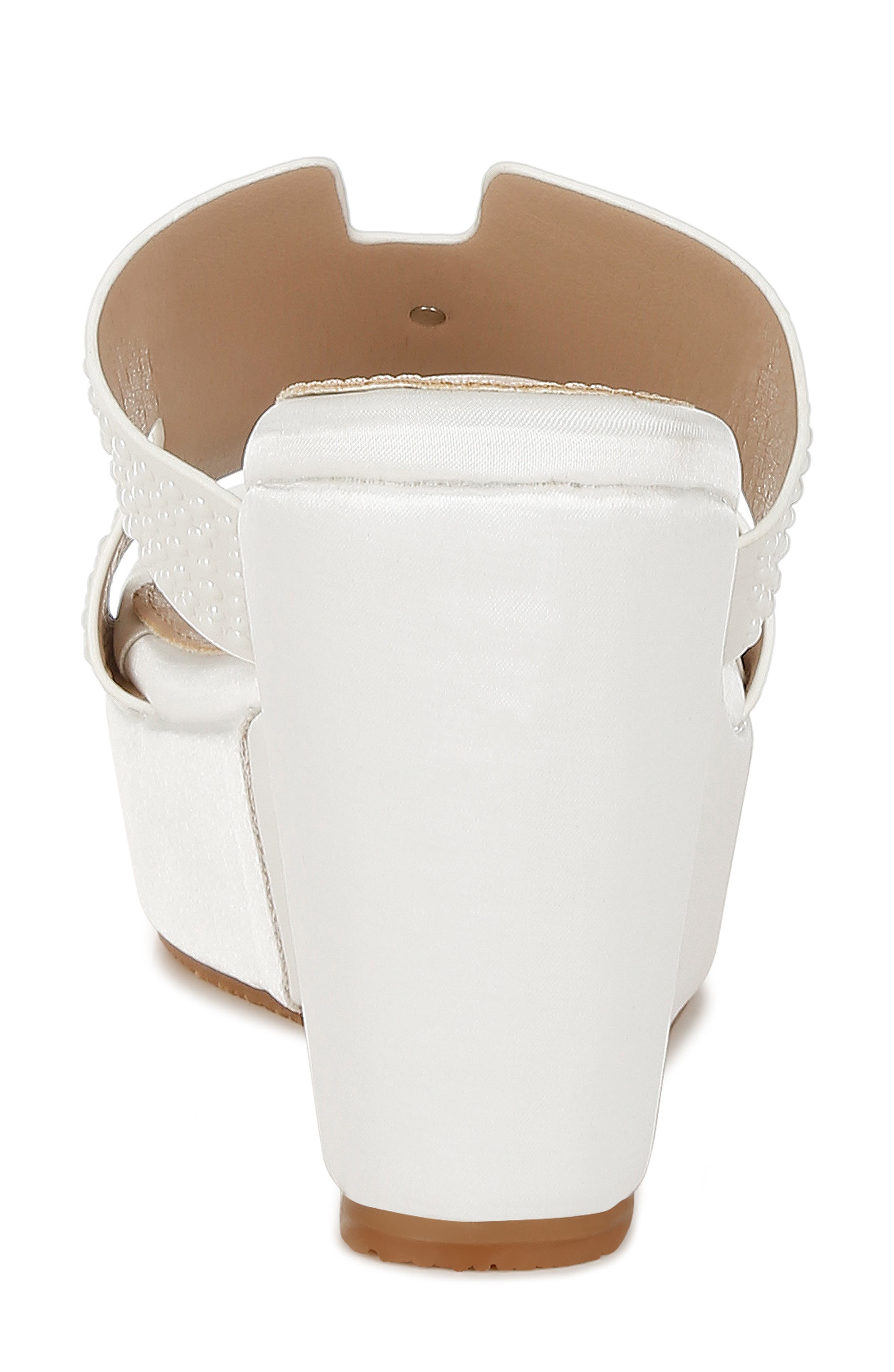 LONDON RAG Renier Platform Wedge Sandal, Alternate, color, White