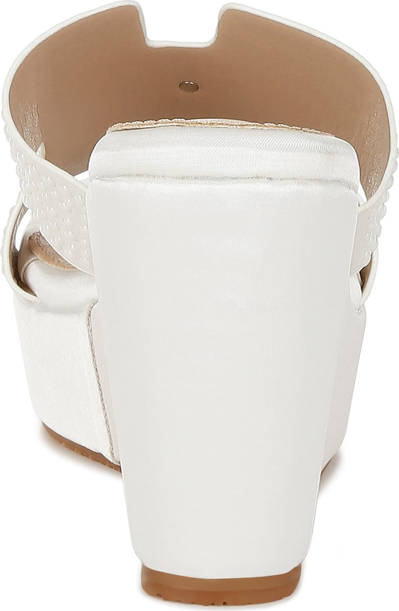 LONDON RAG Renier Platform Wedge Sandal, Alternate, color, White