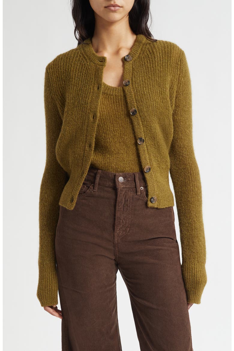 Gilmour Crop Cardigan, Main, color, MOSS
