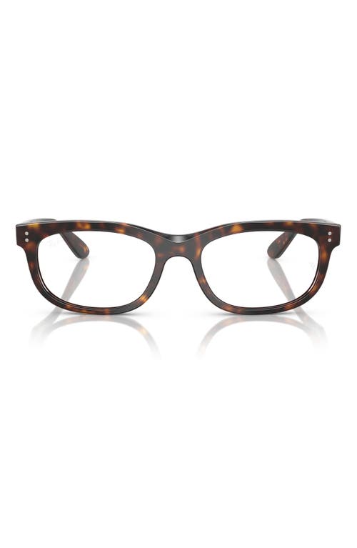 Ray Ban Ray-ban Balorette 56mm Pillow Optical Glasses In Havana