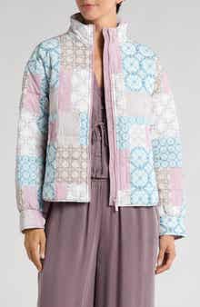 TravisMathew Bold & Bloom Quilted Shirt Jacket