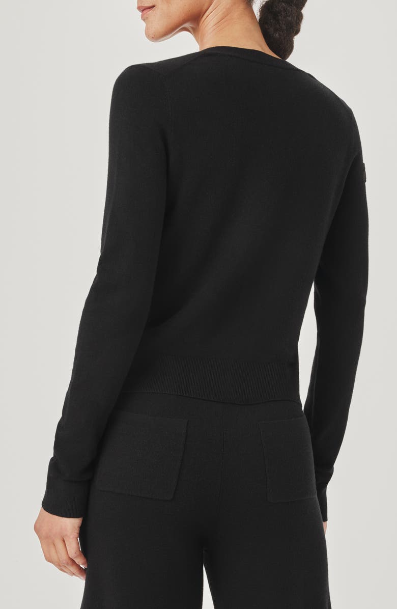 Splendid Christa Cropped Cardigan, Alternate, color, Black