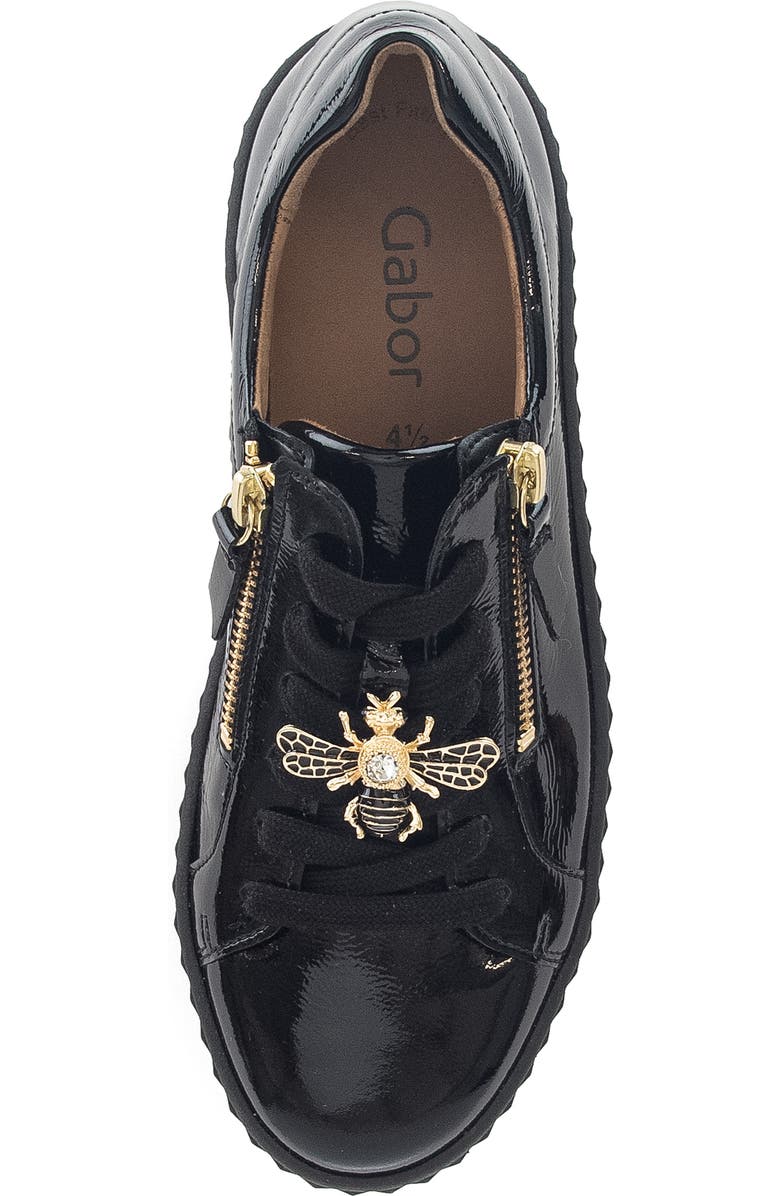 Gabor 63.201 Platform Sneaker, Alternate, color, Black