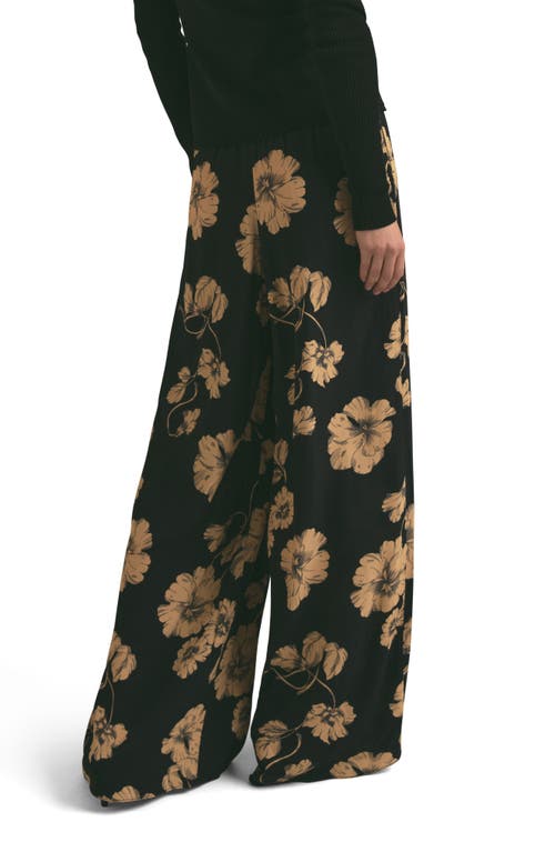 Shop Favorite Daughter High Waist Wide Leg Pants In Noir Fleur