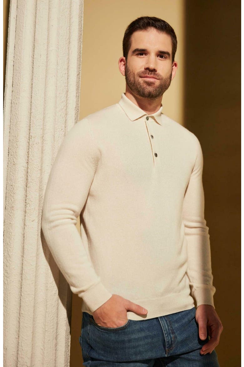 Polo Neck Sweater, Alternate, color, marshmallow