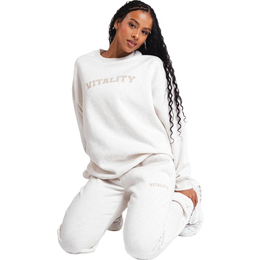 Vitality Cozy Uni Crew In Yellow