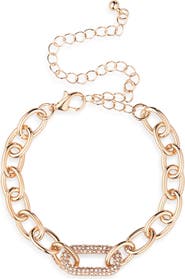 NORDSTROM RACK Chunky Link Pavé CZ Bracelet