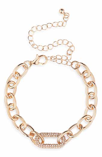NORDSTROM RACK Chunky Link Pavé CZ Bracelet