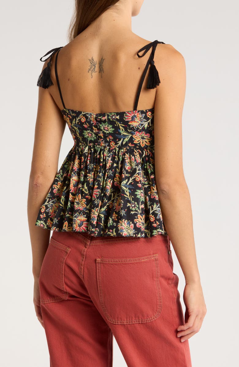 THE GREAT. The Dainty Floral Sleeveless Top, Alternate, color, 